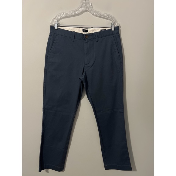 J. Crew Straight Fit Flex Chino Pants Men’s Blue 32x29 Casual Career Preppy - Picture 3 of 14